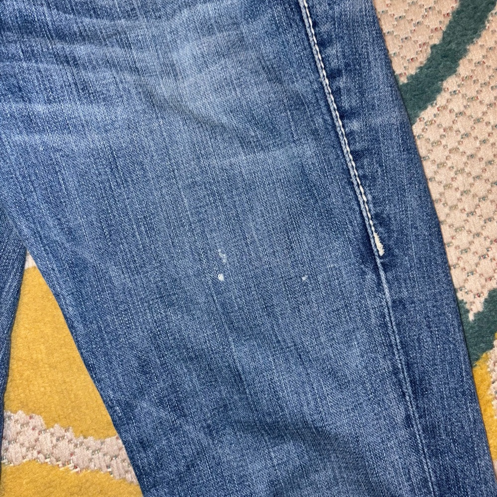 True Religion Jeans Size 29 Made in USA Classic Flare Distressed Hem - Picture 4 of 12